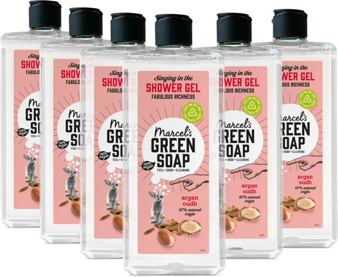 Marcel's Green Soap Douchegel Argan & Oudh 6x300ml