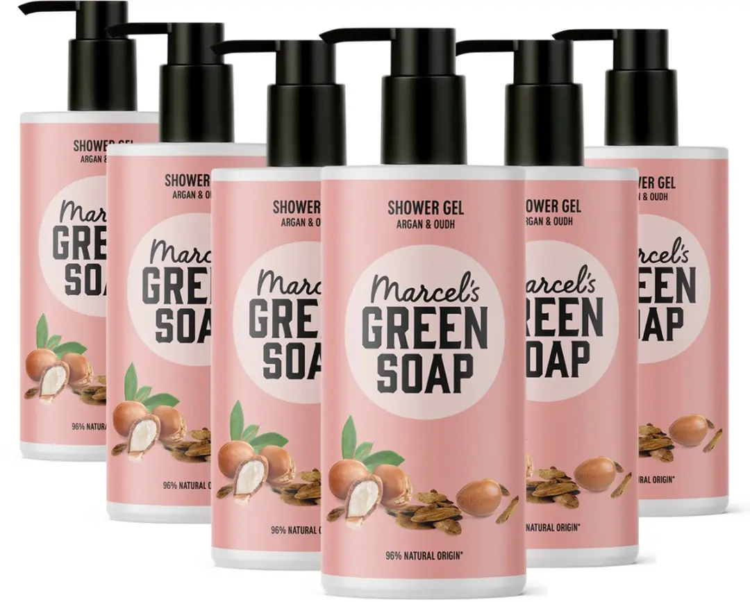 Marcel's Green Soap Douchegel Argan & Oudh 6x300ml