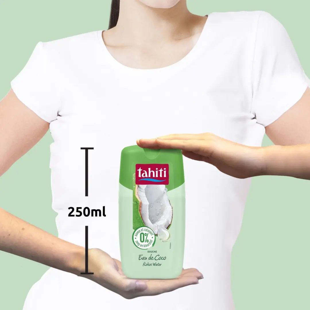 Tahiti 0% Kokos Water Douchegel 250ml - 4 Stuks