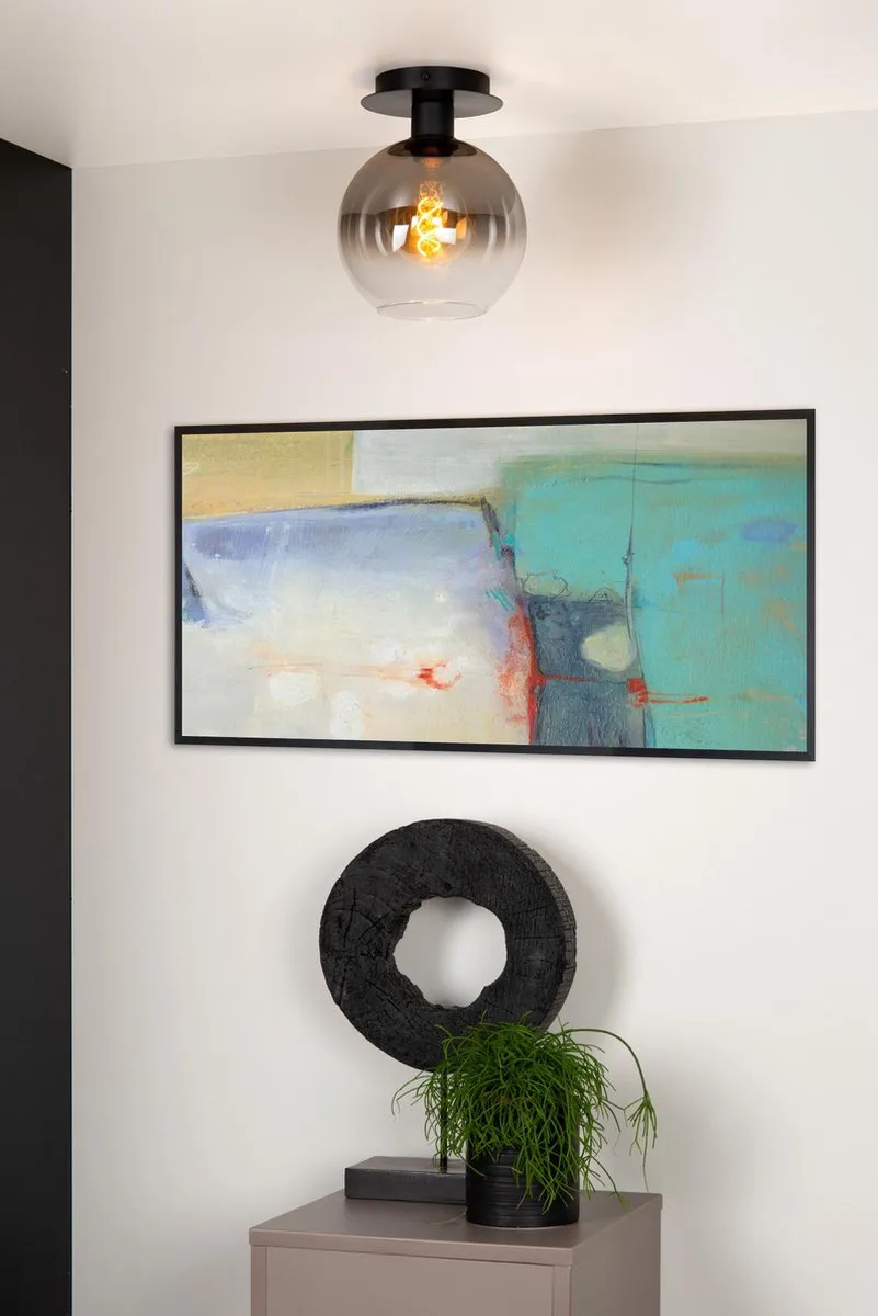 Lucide Marius Plafondlamp E27 - Zwart