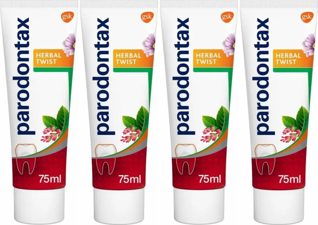 Parodontax Herbal Twist Tandpasta - 300ml (4x75ml) - Gember & Munt