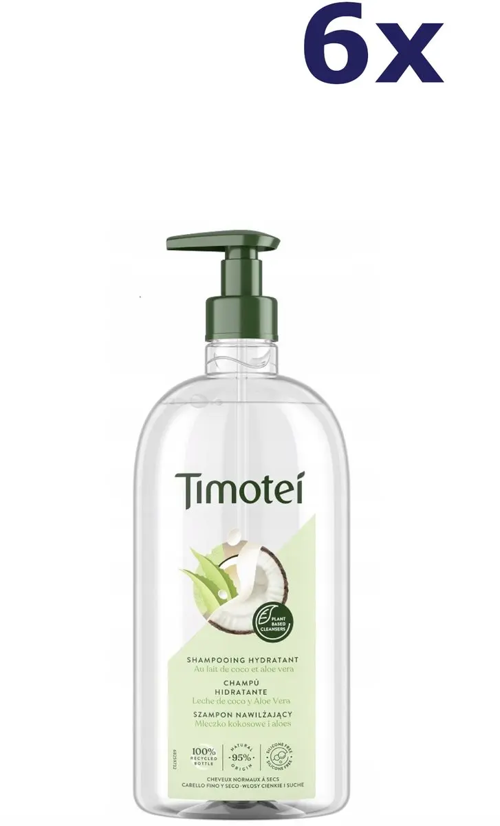 Timotei Hydraterende Shampoo Coconut & Aloe Vera 750ml