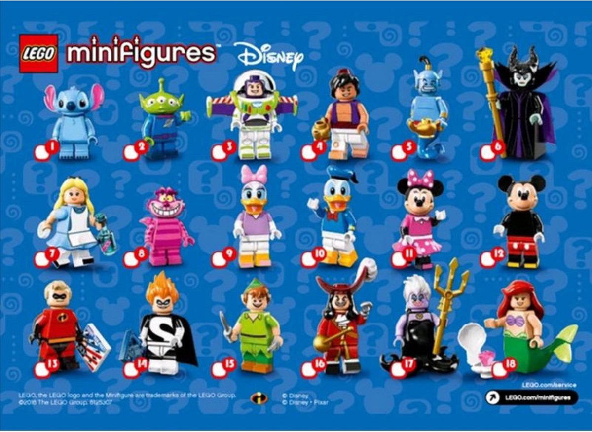 LEGO 71012 - Minifigures Disney Serie 1 - BOX inclusief 60 polybags