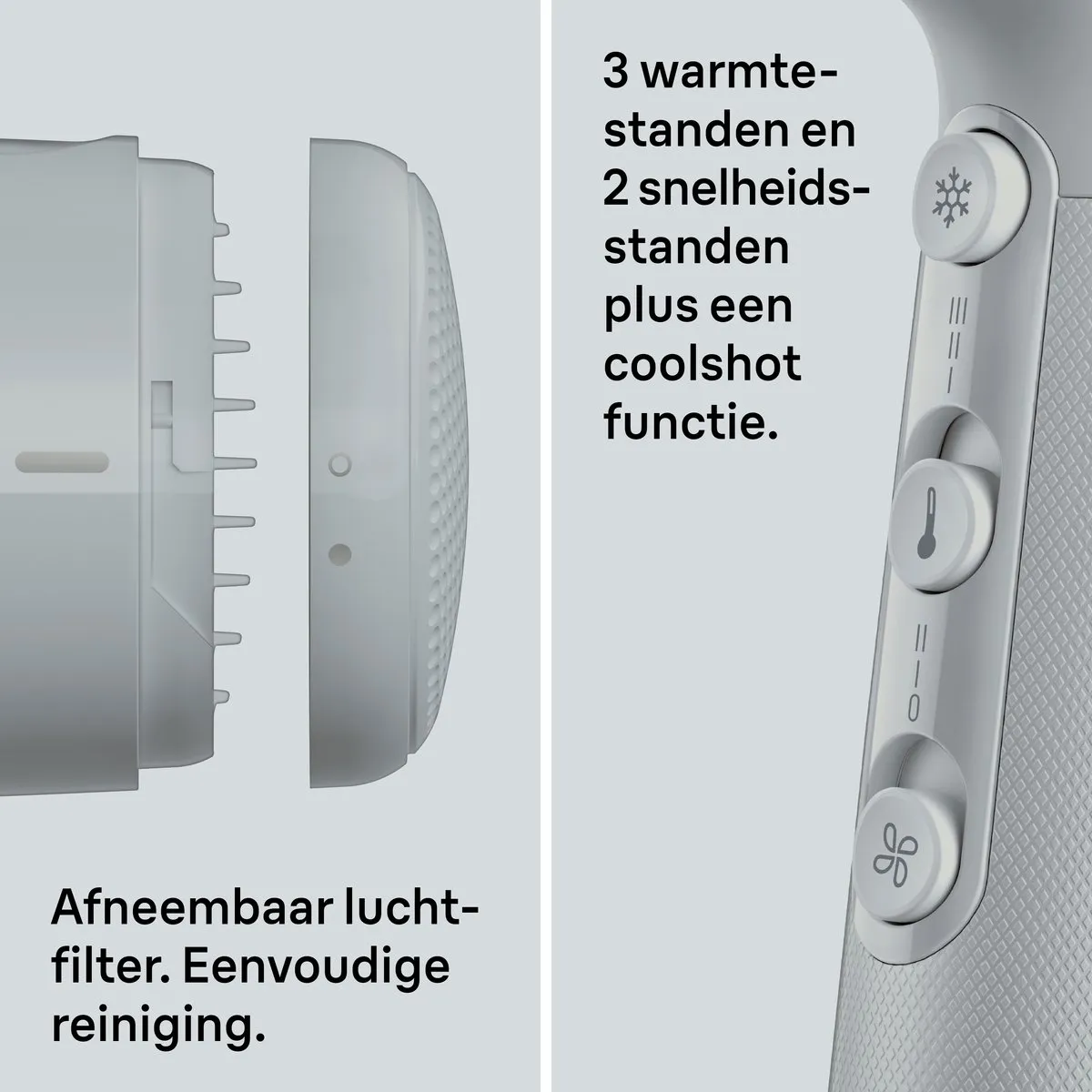 Braun HD2.11 BRHD211E Föhn - 2100W - Satin Grey