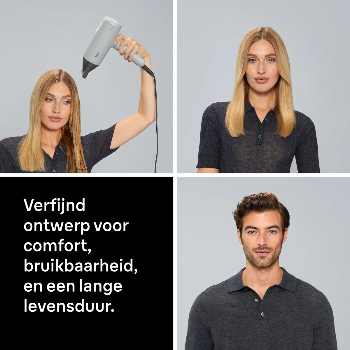 Braun HD2.11 BRHD211E Föhn - 2100W - Satin Grey - afbeelding 6 van 6