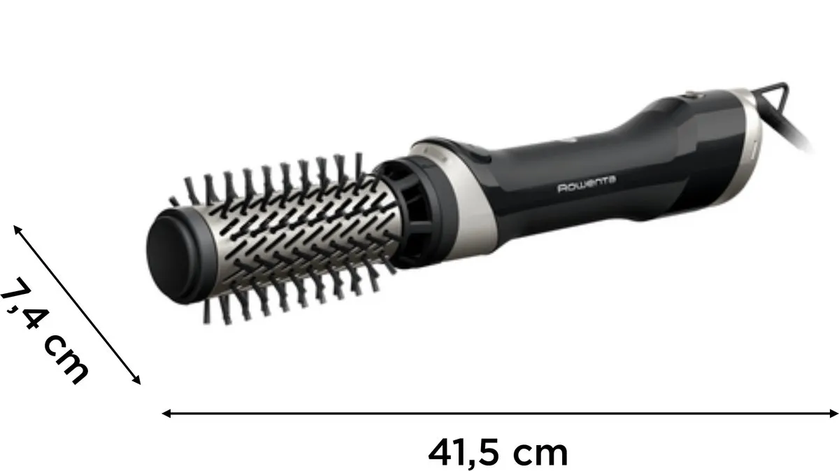Rowenta Brush Activ Renewal UB9530 Krulborstel - 1000W - 2 Snelheden - Zwart/Zilver