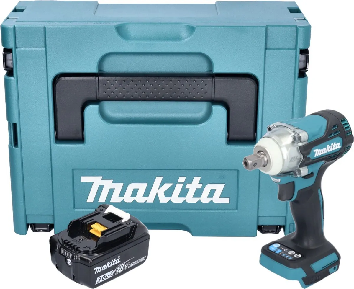 Makita DTW 301 F1J Slagmoersleutel 18V 330Nm - borstelloos - 1x 3.0Ah