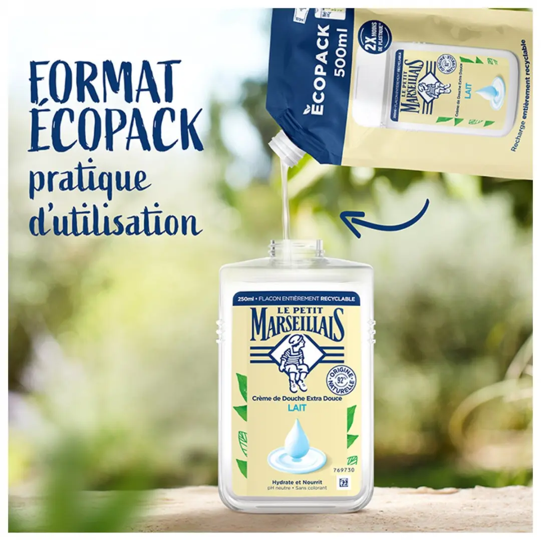 Le Petit Marseillais Extra Milde Douchecrème Eco-Refill 500ml