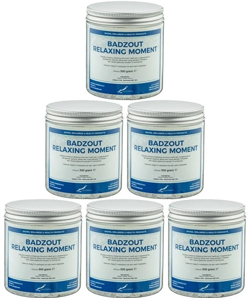 Splashbox Cosmetics Claudius Badzout Relaxing Moment - 6 Stuks 300g