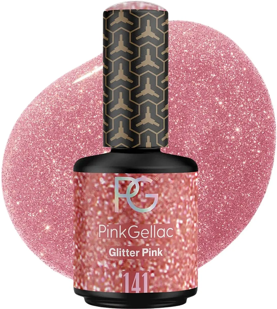 Pink Gellac 141 Glitter Pink Gel Nagellak 15ml