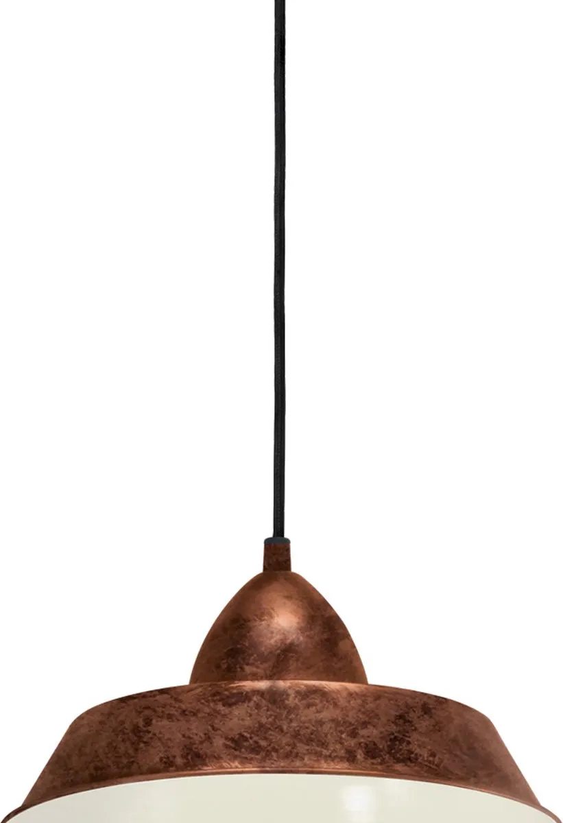 Eglo Vintage Auckland Hanglamp - 1 Lichtpunt - Ø26cm - Koper