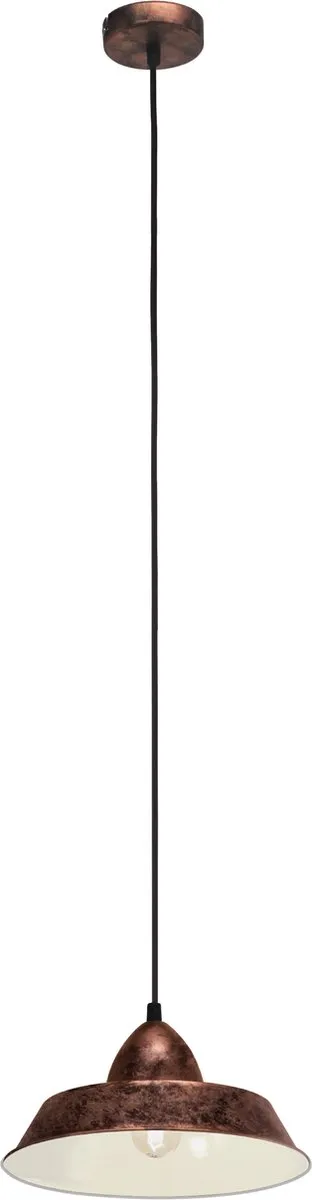 Eglo Vintage Auckland Hanglamp - 1 Lichtpunt - Ø26cm - Koper