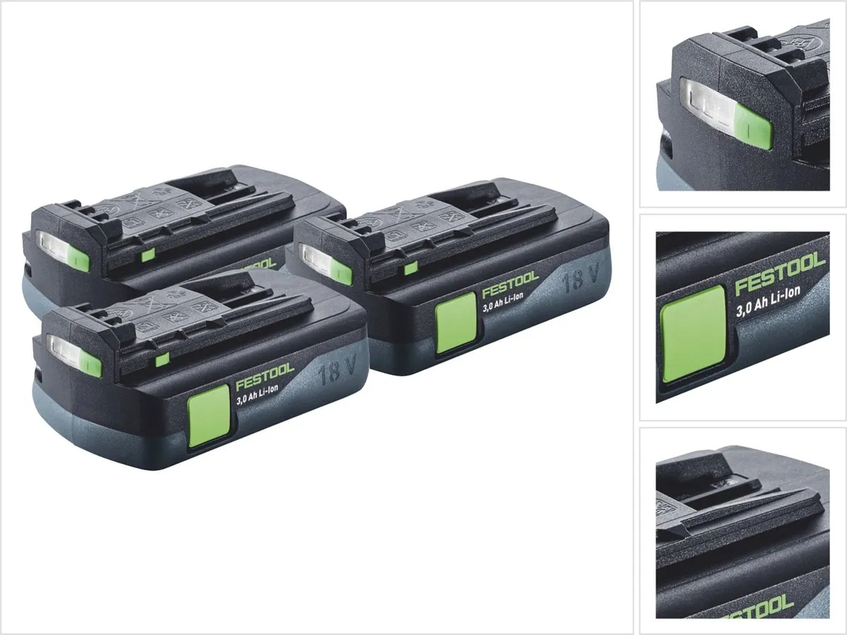 Festool BP 18 Li 3,0 C Accu 3x 3000mAh
