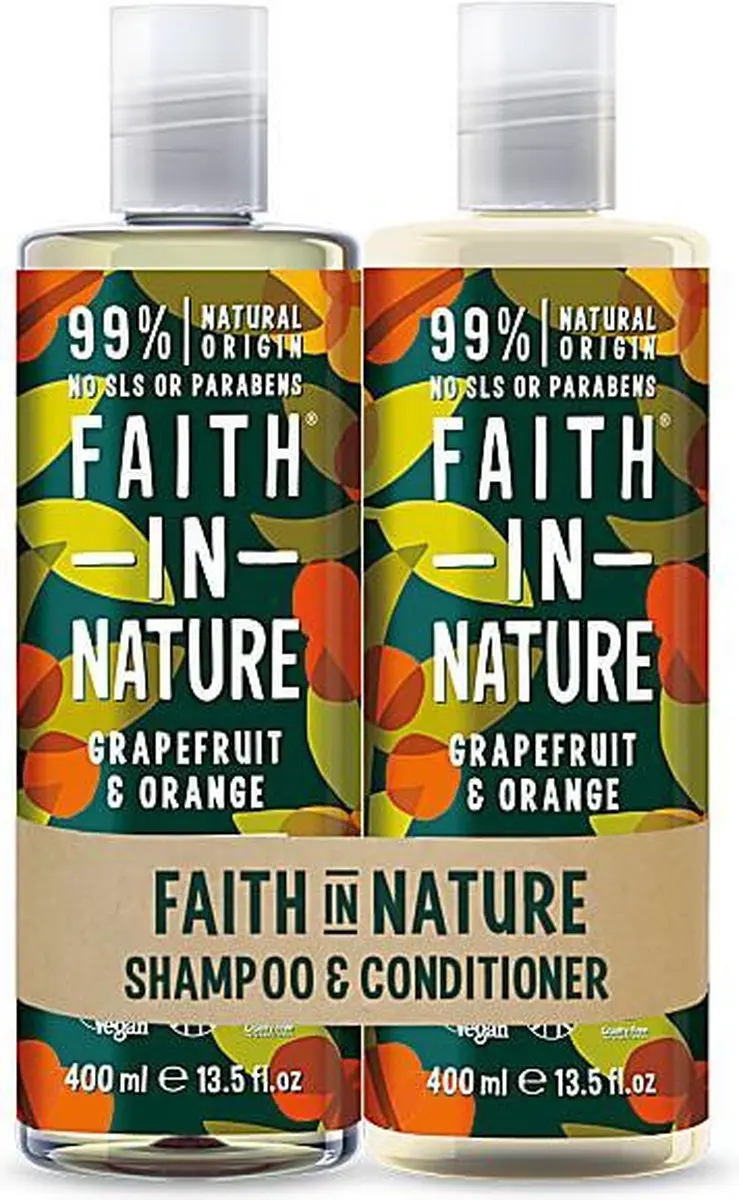 Faith In Nature Grapefruit & Orange Shampoo & Conditioner 2x400ml