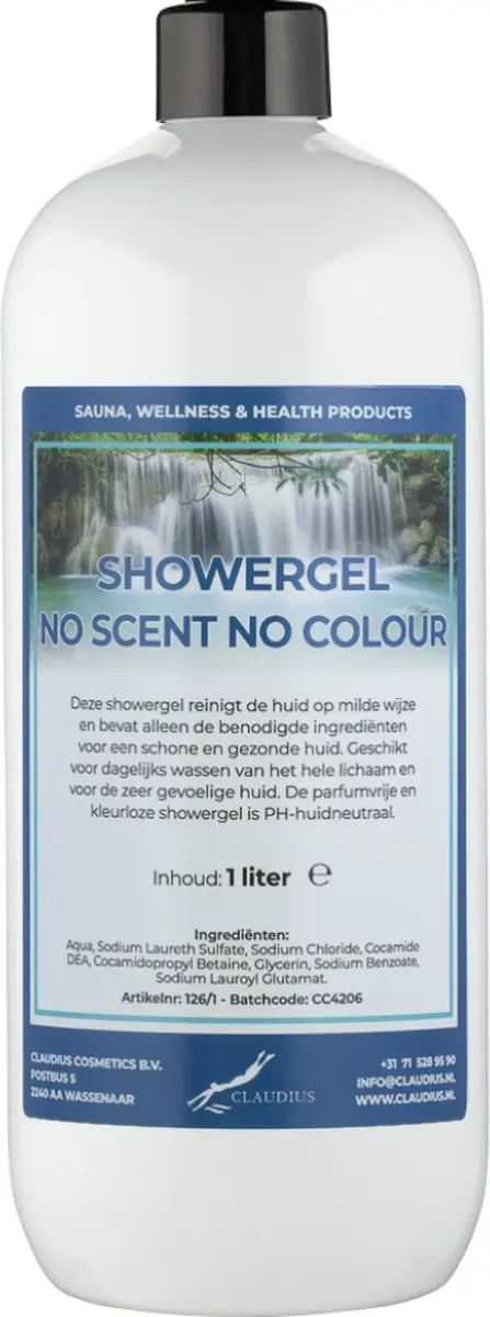 Splashbox Cosmetics Douchegel No Scent No Colour 1L