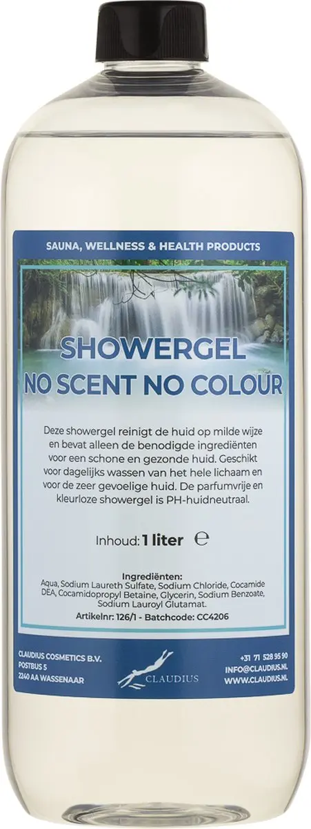 Splashbox Cosmetics Douchegel No Scent No Colour 1L