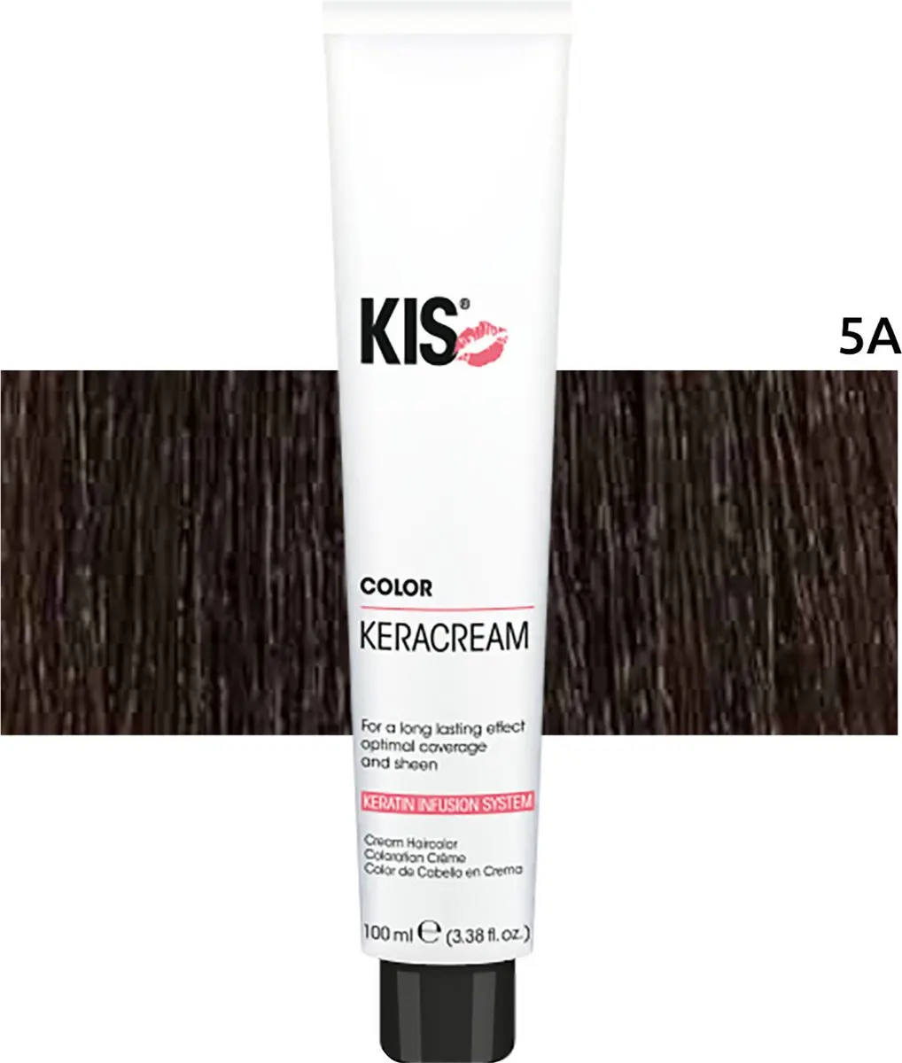 KIS Haarverf 5A Licht Asbruin 100ml - Permanent