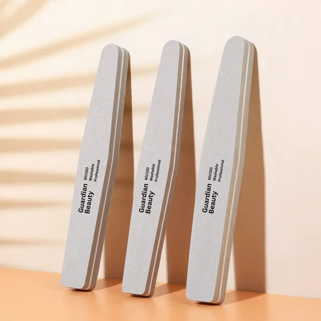 Guardian Beauty Nagelvijl 80/150 Korrel - 9 Stuks - Grijs