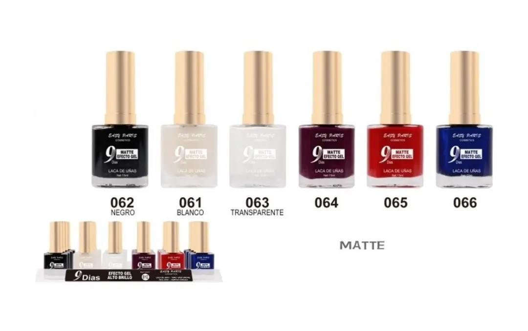Easy Paris Nagellak Mat Zwart 062 - 13ml