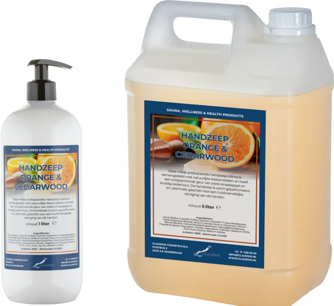 Splashbox Cosmetics Handzeep Sweet Orange & Cedarwood 6L