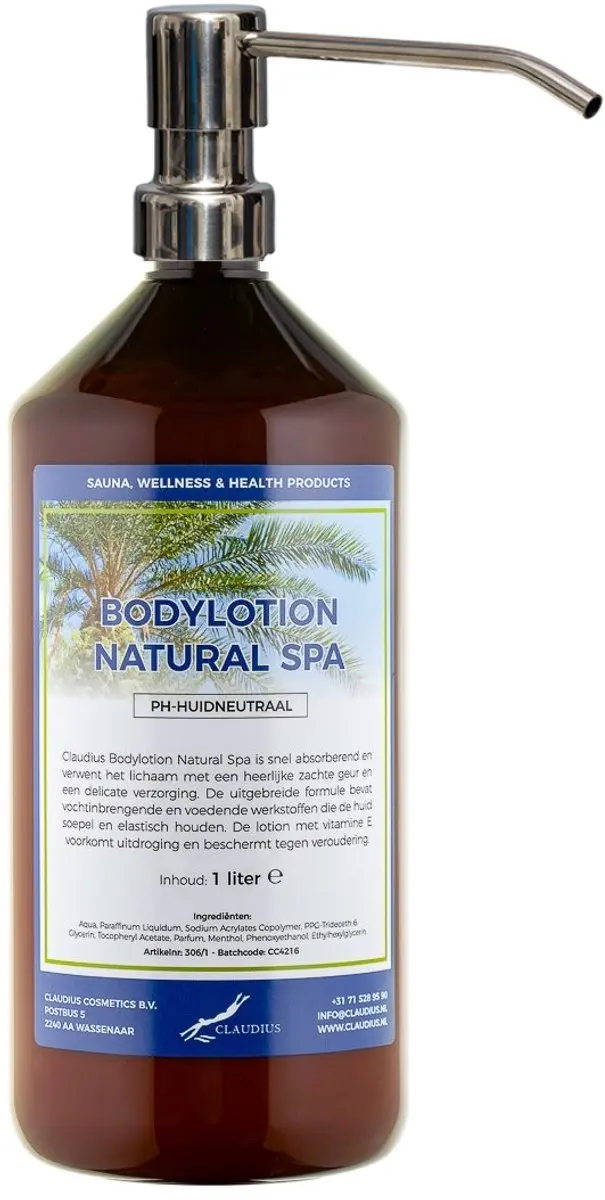 Splashbox Cosmetics Bodylotion Natural Spa 1L