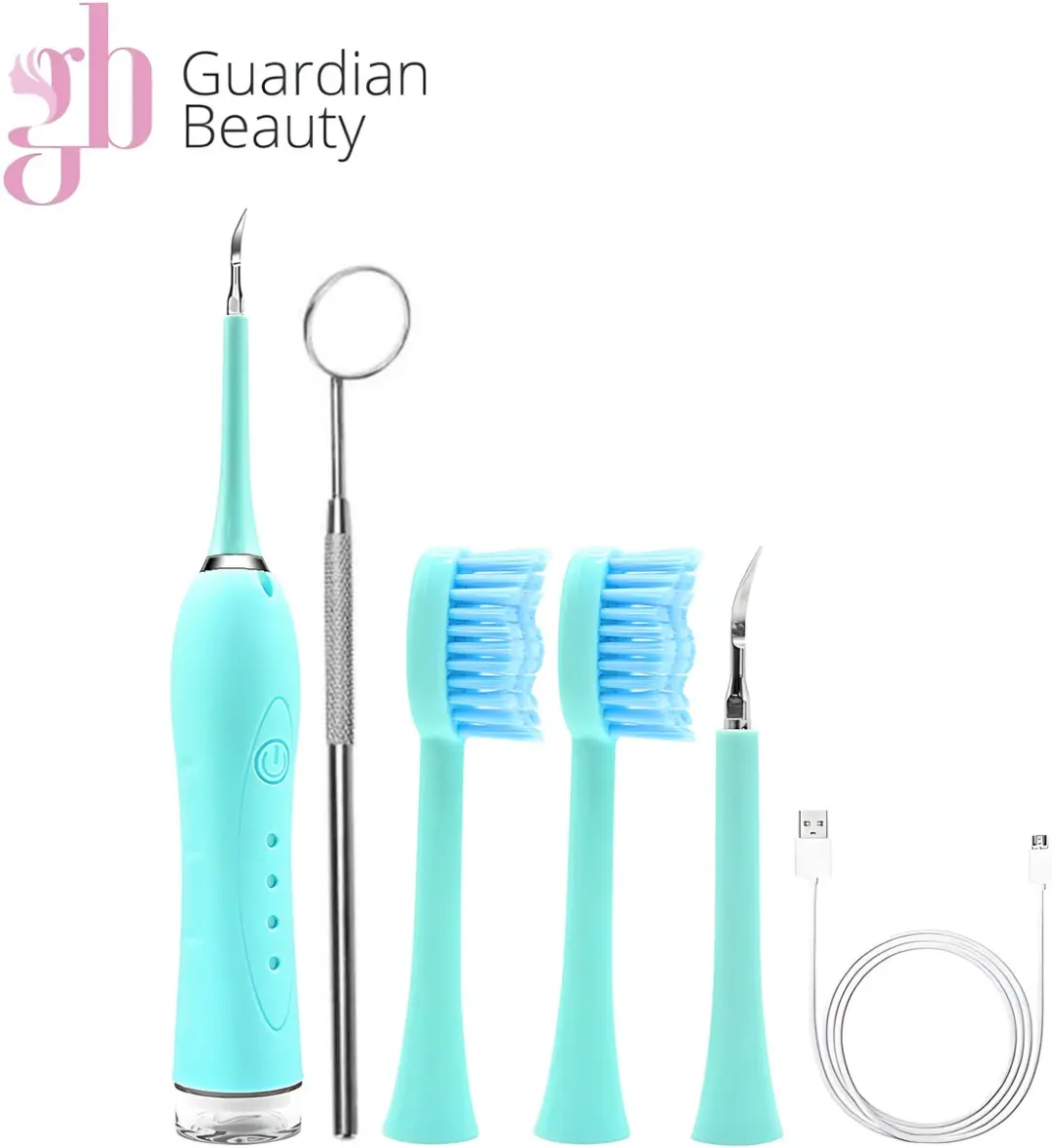Guardian Beauty Elektrische Tandenborstel LichtBlauwGroen - 6 Stuks