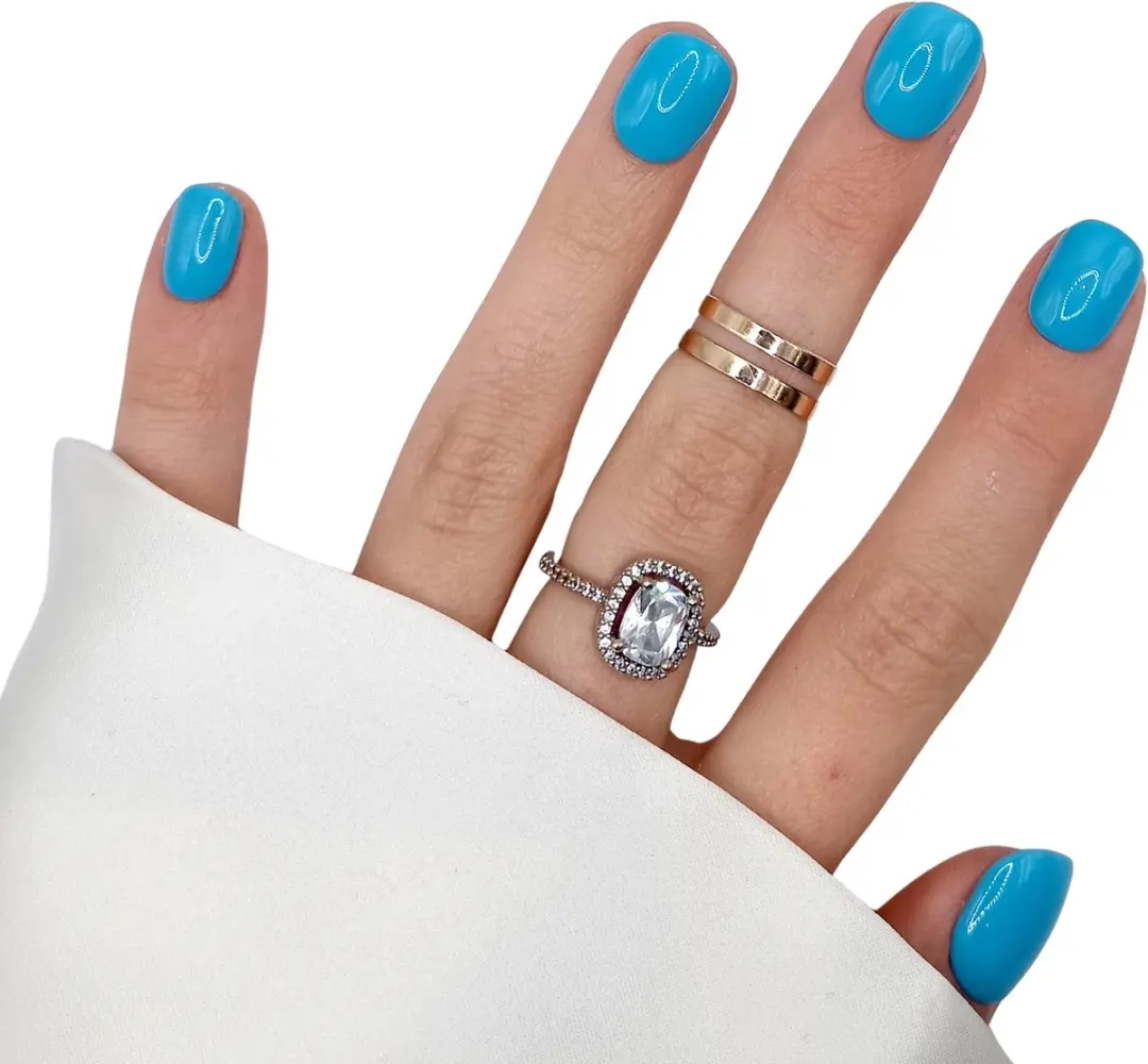 SD Press on Nails Blauwe Plaknagels - 50g