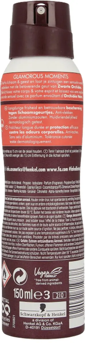 Fa Deodorant Spray Glamourous Moments 150ml