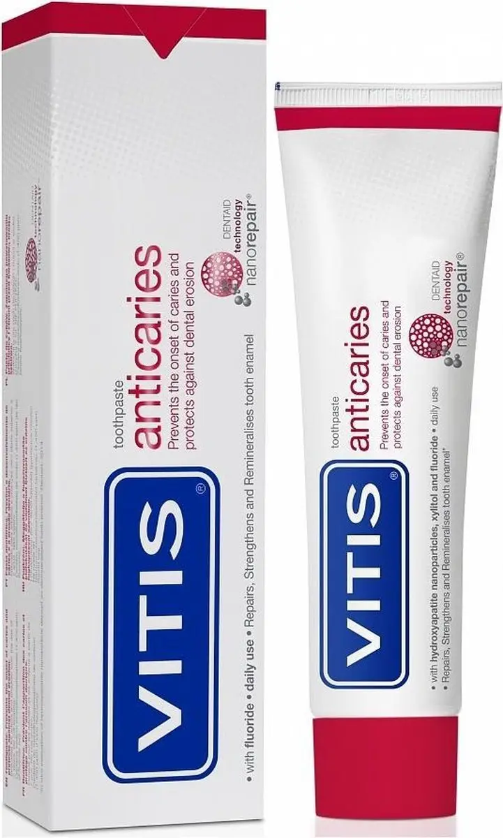 Vitis Anti-cariës Tandpasta 75ml