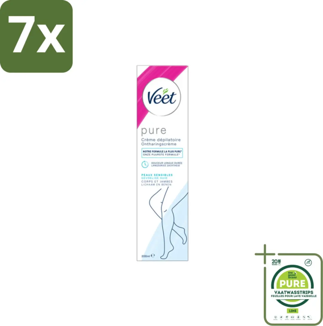 Veet Ontharingscrème Minima Gevoelige Huid 200ml - 7 Stuks