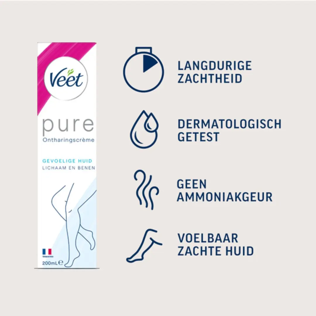 Veet Ontharingscrème Minima Gevoelige Huid 200ml - 7 Stuks