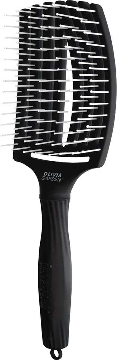 Olivia Garden Fingerbrush Ionic Borstel - Zwart