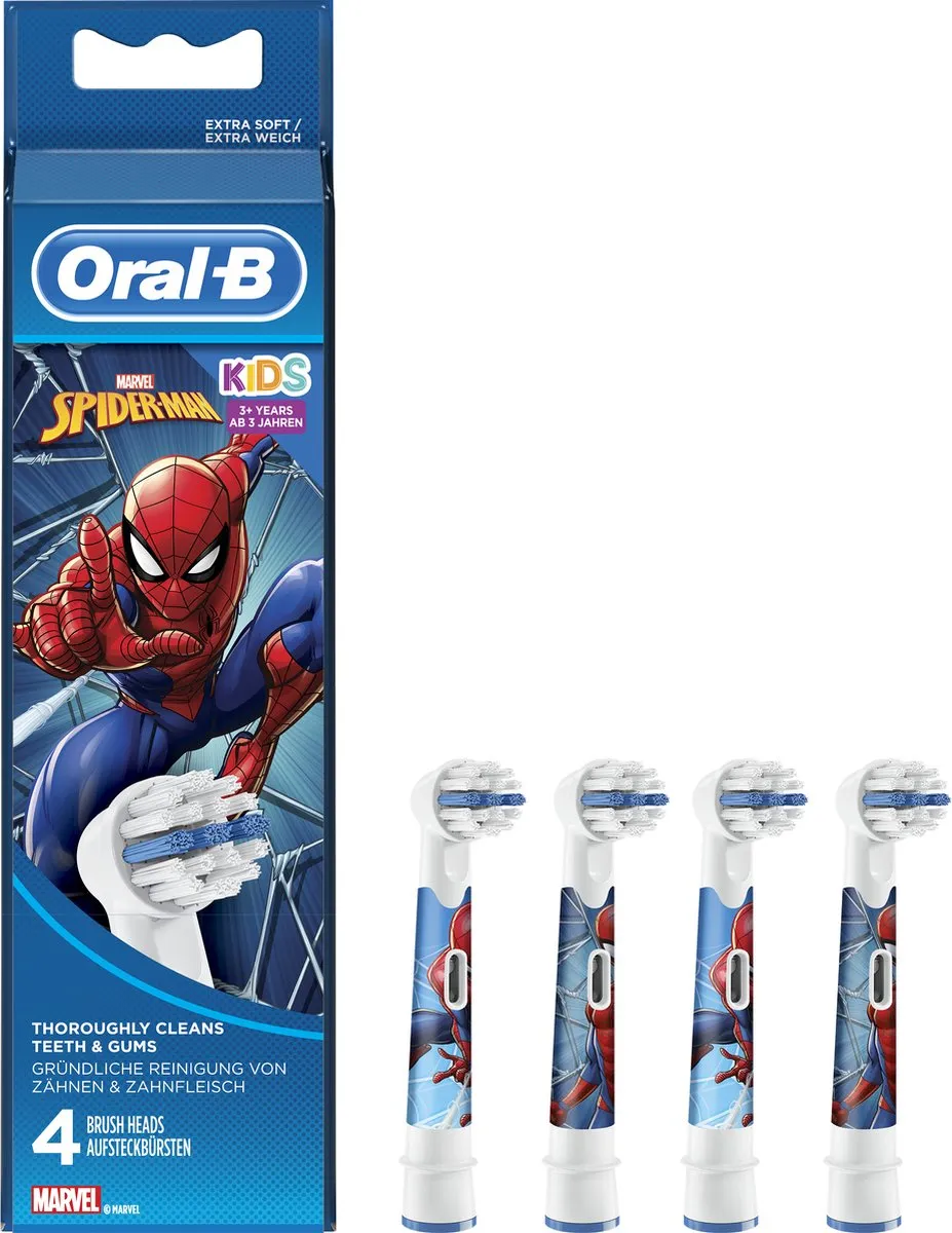 Oral-B Kids Spider-Man Tandenborstels - 4 Stuks