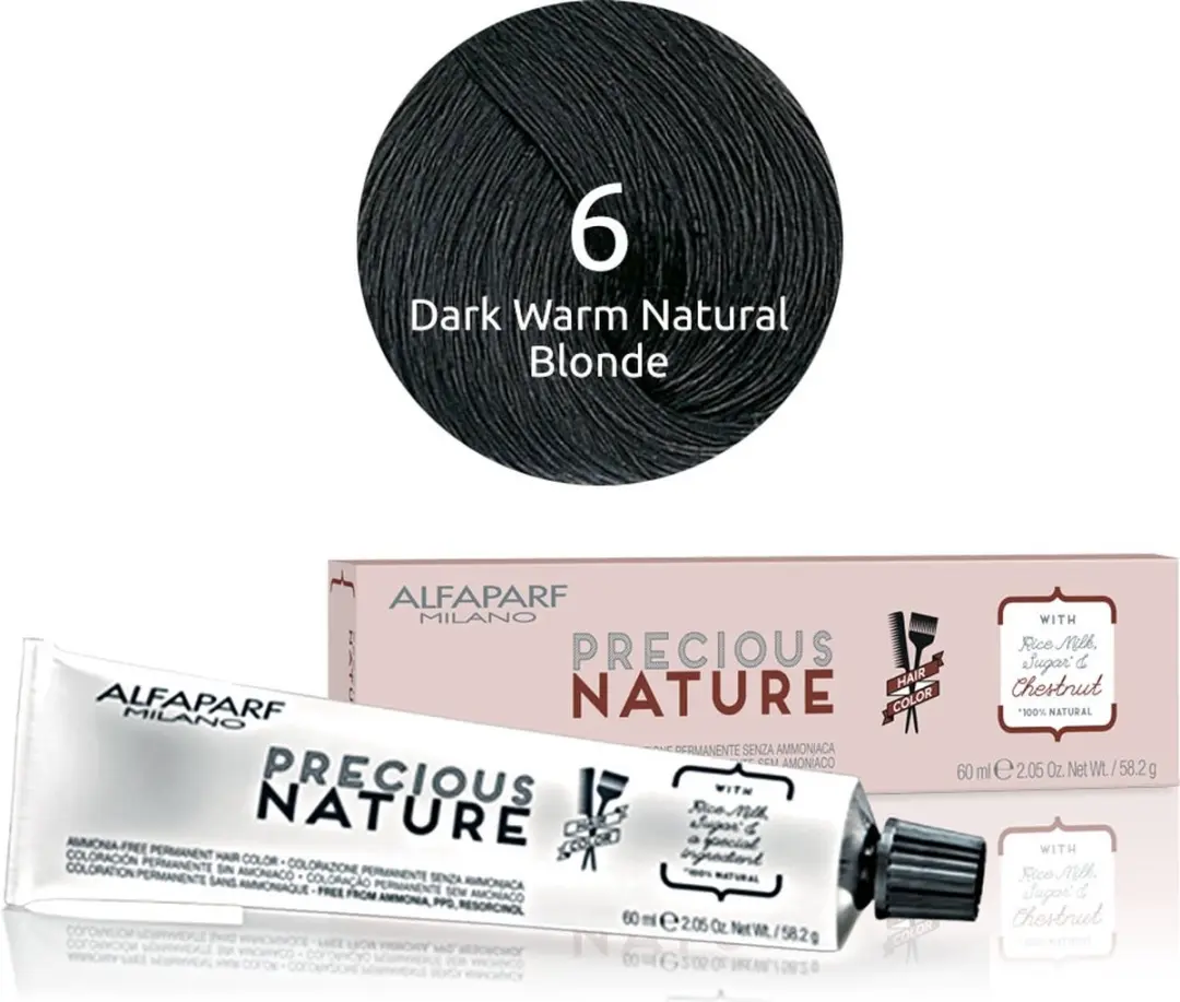ALFAPARF Precious Nature Permanent Haarkleur Zwart 60ml