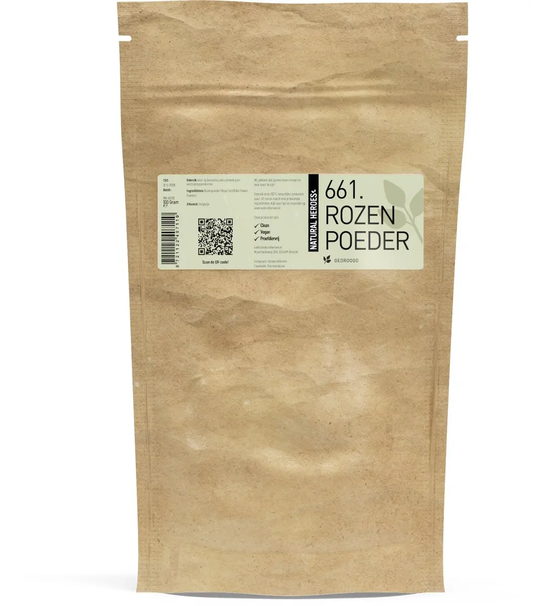 Natural Heroes Rozenpoeder 100g
