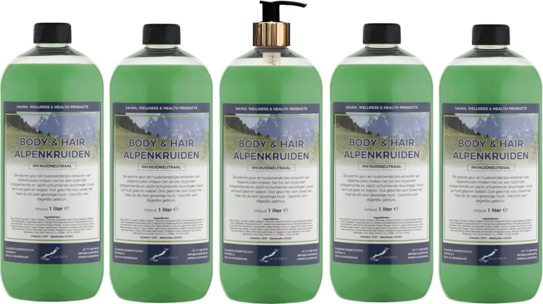 Splashbox Cosmetics Alpenkruiden 1L Body & Hair Set