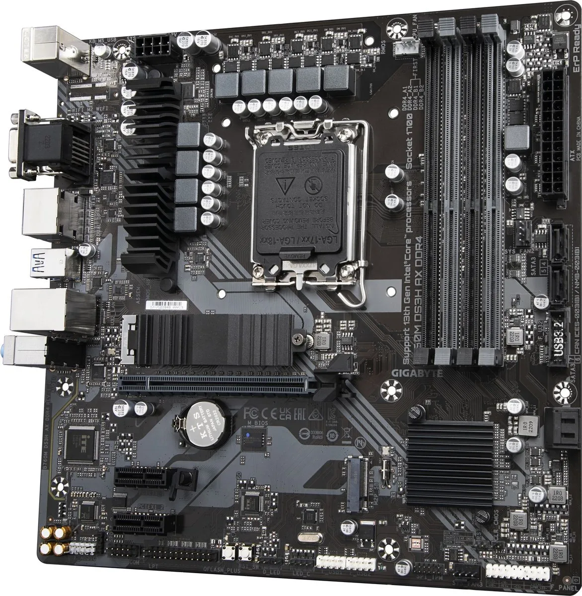 Gigabyte B760M DS3H DDR4 Moederbord - Micro ATX