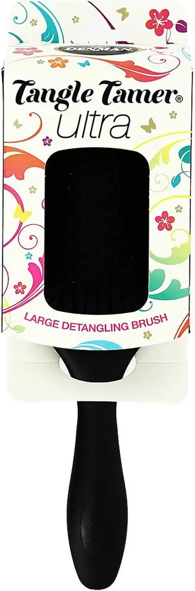Denman Tangle Tamer Ultra Borstel - Zwart