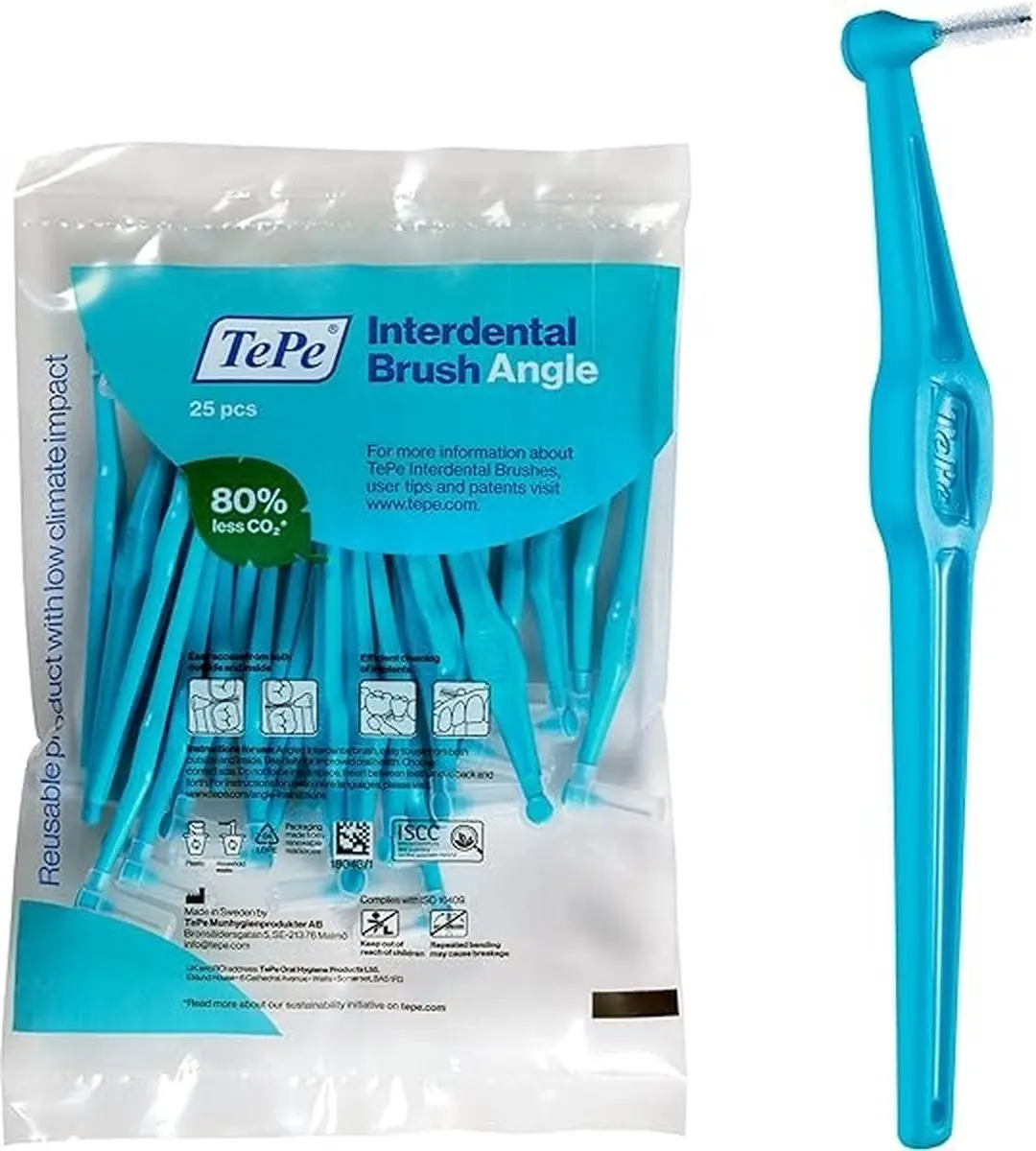 TePe Angle Interdentale Ragers Blauw 0,6mm - 25 Stuks - afbeelding 6 van 6