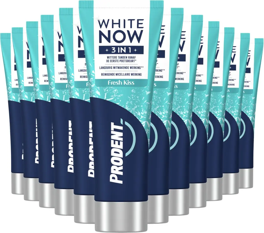Prodent White Now Tandpasta 3-in-1 Fresh Kiss - 12x75ml