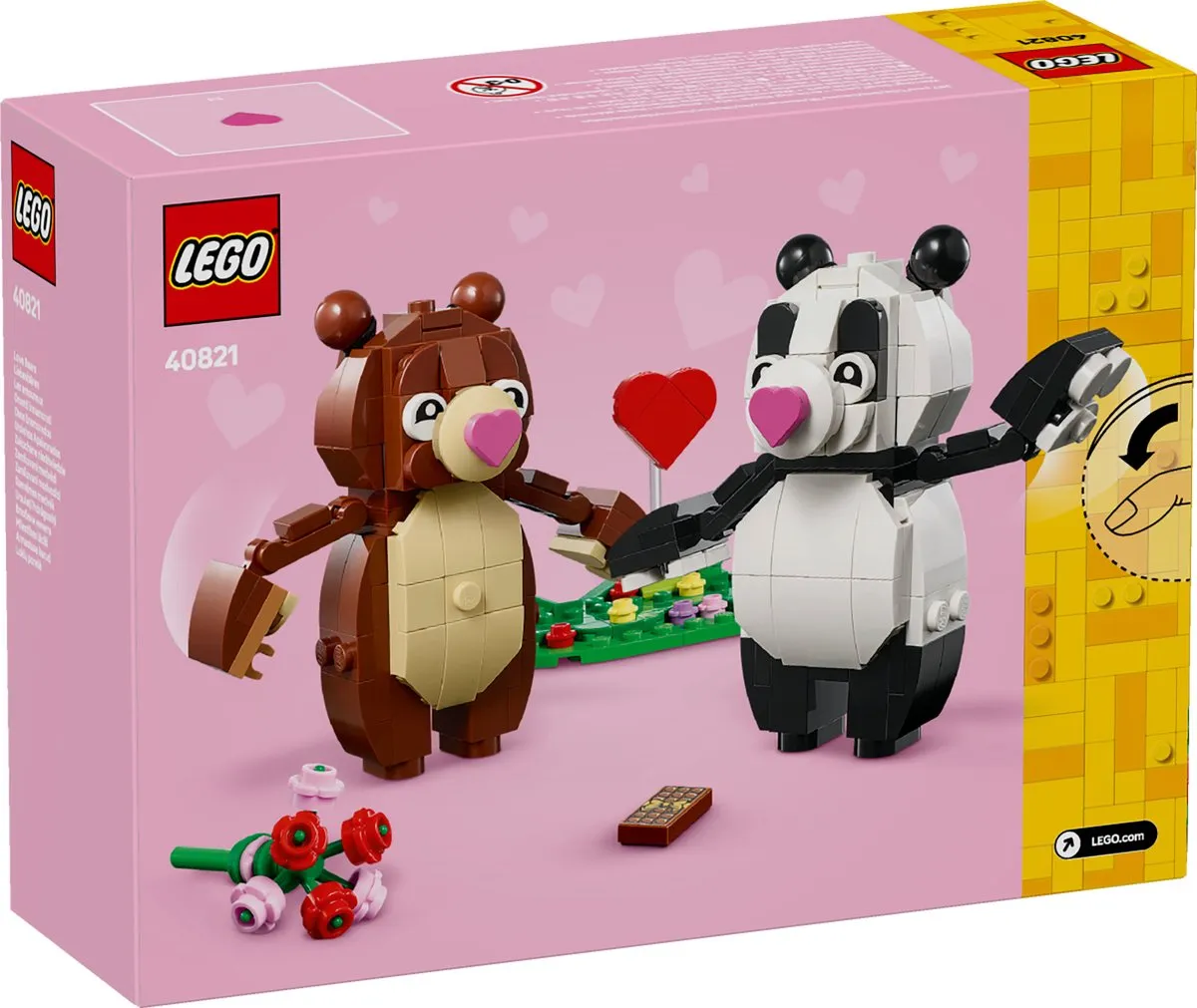 LEGO Valentijn Verliefde Beren 40821 - 287 Stukken