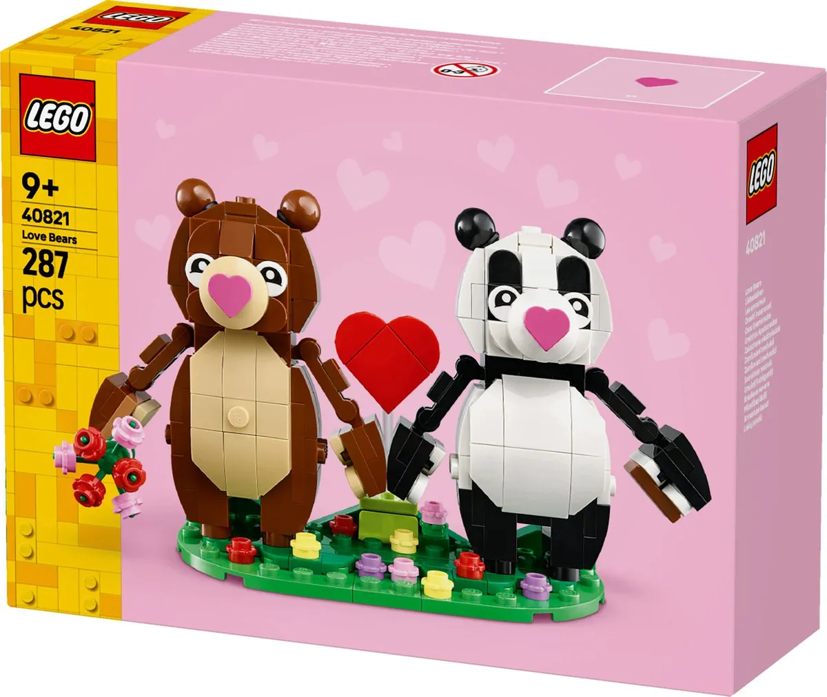 LEGO Valentijn Verliefde Beren 40821 - 287 Stukken