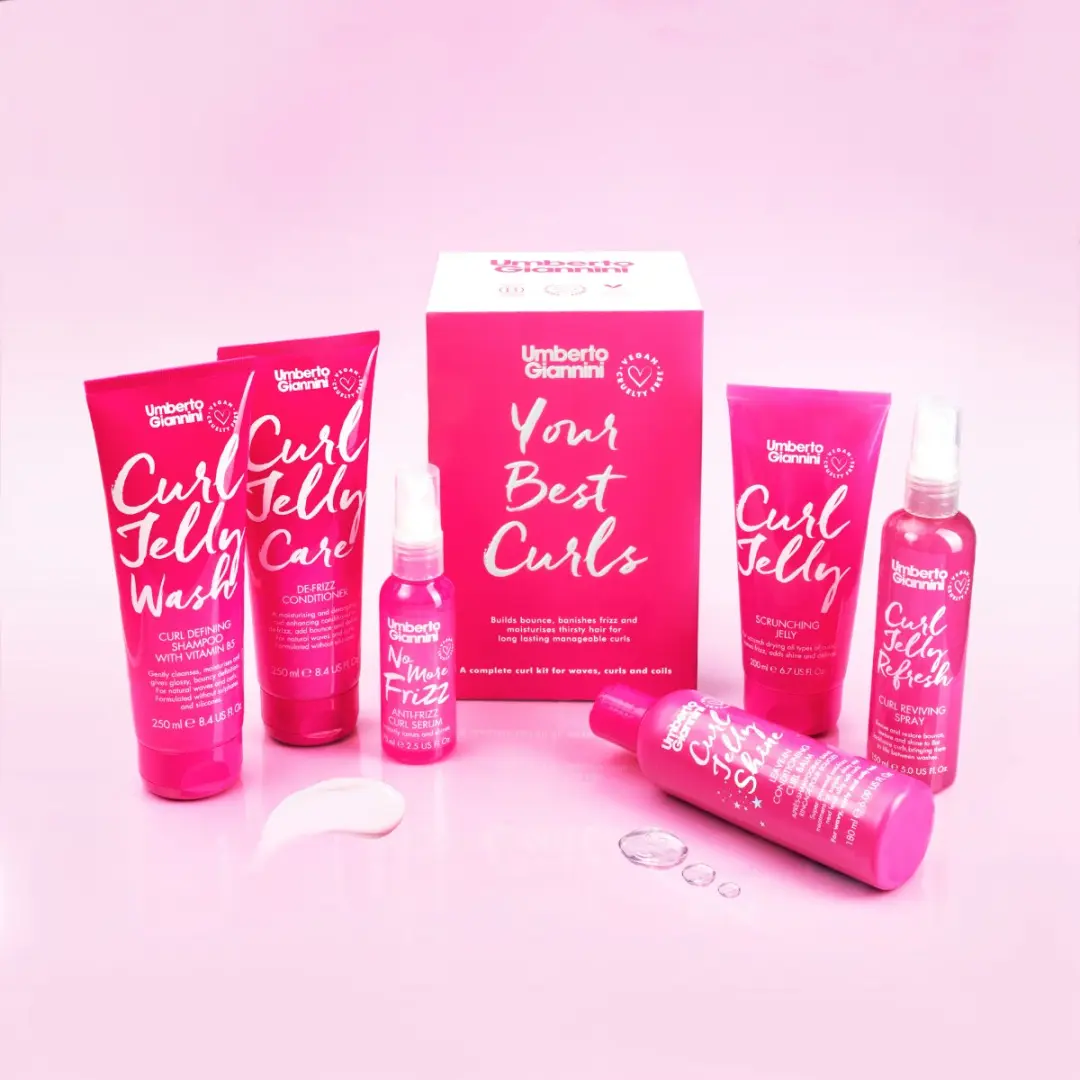 Umberto Giannini Curl Jelly Your Best Curls Kit - 6 Stuks