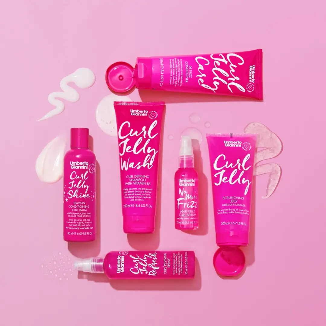 Umberto Giannini Curl Jelly Your Best Curls Kit - 6 Stuks