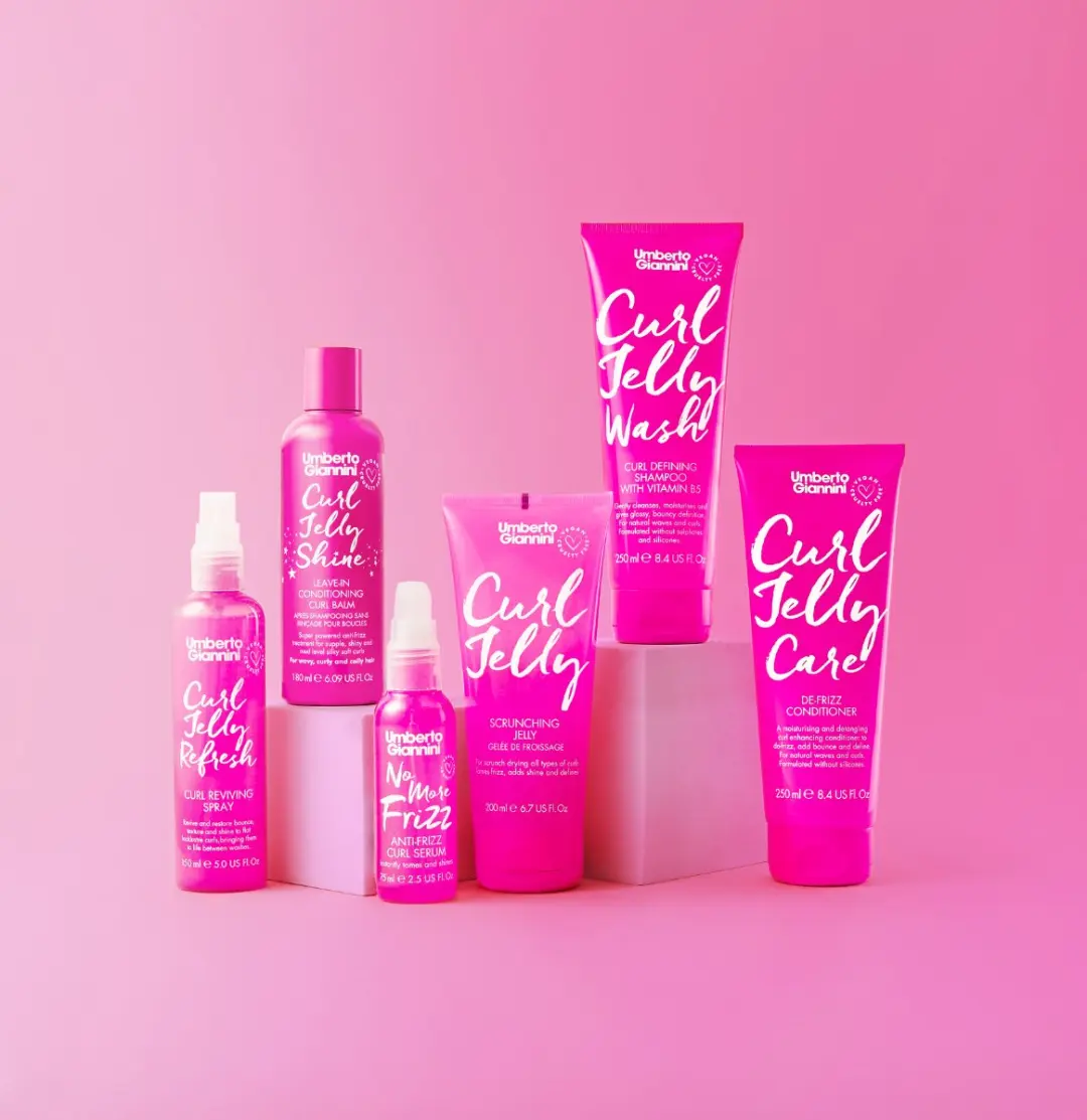 Umberto Giannini Curl Jelly Your Best Curls Kit - 6 Stuks