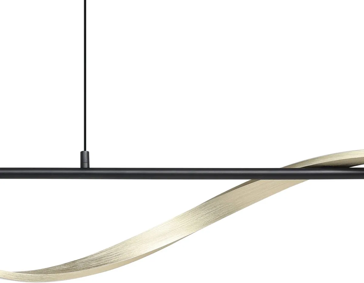 Eglo Conaprato Hanglamp - 1 Lichtpunt - Zwart/Goud/Wit