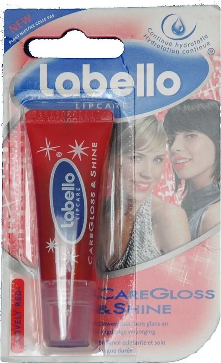 Labello Caregloss & Shine Rood
