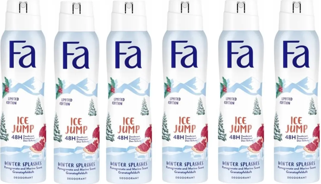 Fa Deospray Winter Splashes Ice Jump 150ml - 6 Stuks