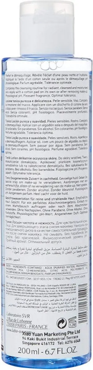 SVR Physiopure Cleansing Tonic 200ml - afbeelding 6 van 6