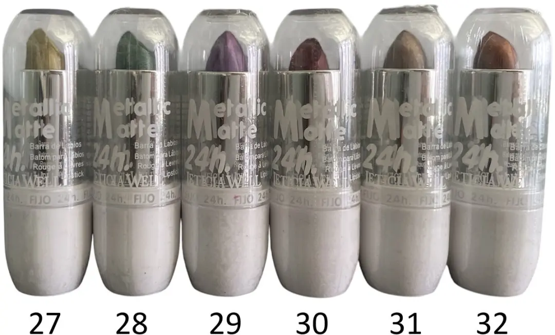 Leticia Well Lippenstift Metallic Matte - Groen - 3,8g